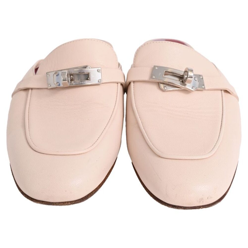 Hermès Oz Mules in Beige Leather - Picture 2 of 12